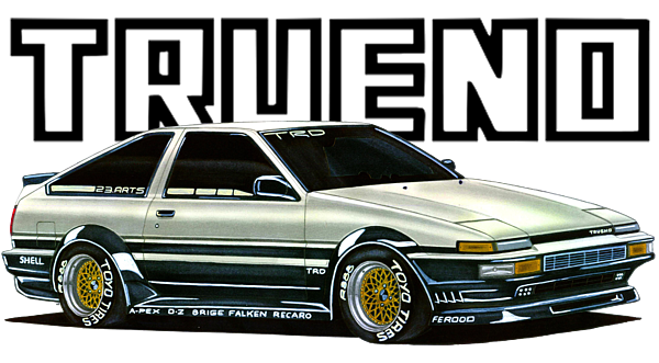 Initial D - AE86 Toyota Trueno Sprinter Sticker for Sale by