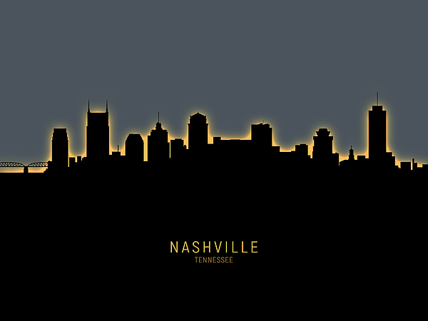 Michael Tompsett - Nashville Tennessee Skyline