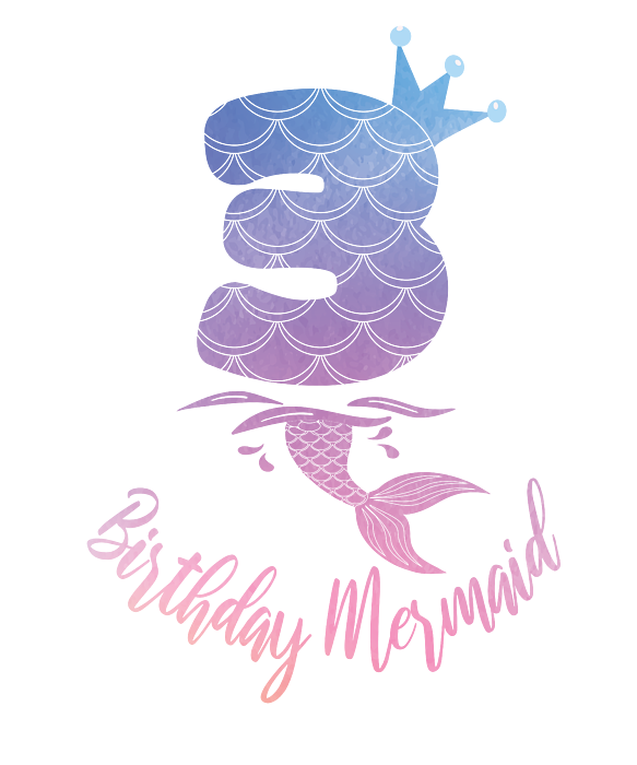 3rd birthday mermaid shirt