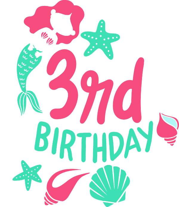 3rd birthday mermaid shirt
