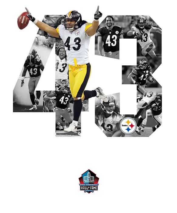 Troy Polamalu Pittsburgh Steelers Hall Of Fame 2020 T-Shirt Size