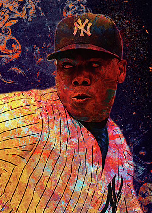 Baseball Aroldischapman Aroldis Chapman Aroldis Chapman New York Yankees  Newyorkyankees Duvet Cover by Wrenn Huber - Fine Art America
