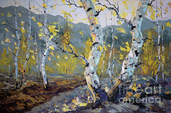 Seasons Tree Forest Landscape Painting #3 Canvas Print / Canvas Art by  Willson Lau - Fine Art America
