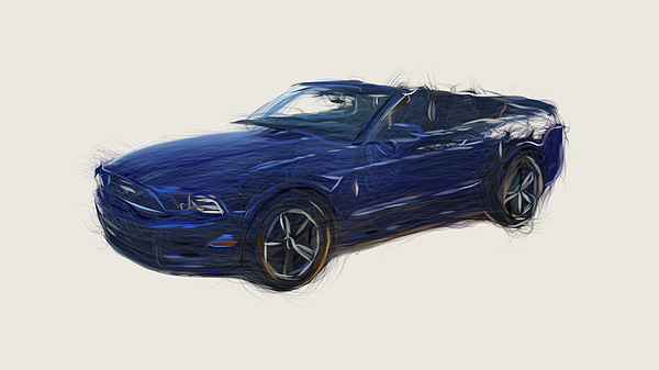 Blue Mustang | Coloring College