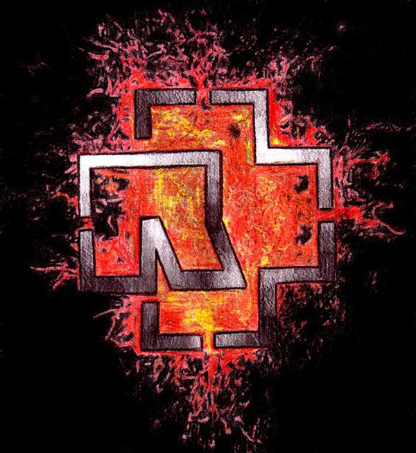 Rammstein Logo #5 Sticker by Andras Stracey - Fine Art America