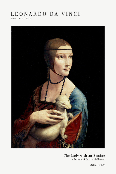 The Lady with an Ermine Greeting Card by Leonardo Da Vinci