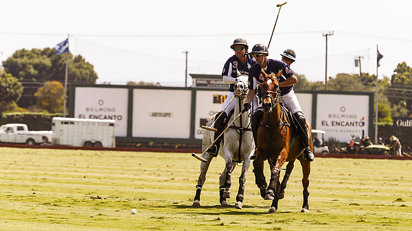 Santa Barbara Horse Polo Club 58 Bath Towel by Al Ungar Pixels