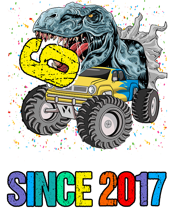 3 Crushing It Since 2017 Monster Truck 3rd Birthday Gift Boy T-Shirt 3 Crushing It Since 2017 Monster Truck 3rd Birthday Gift Boy T-Shirt