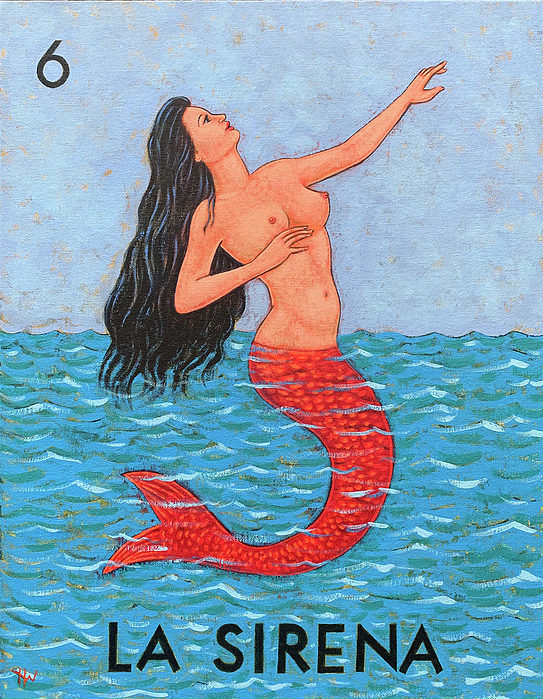 6 La Sirena Greeting Card