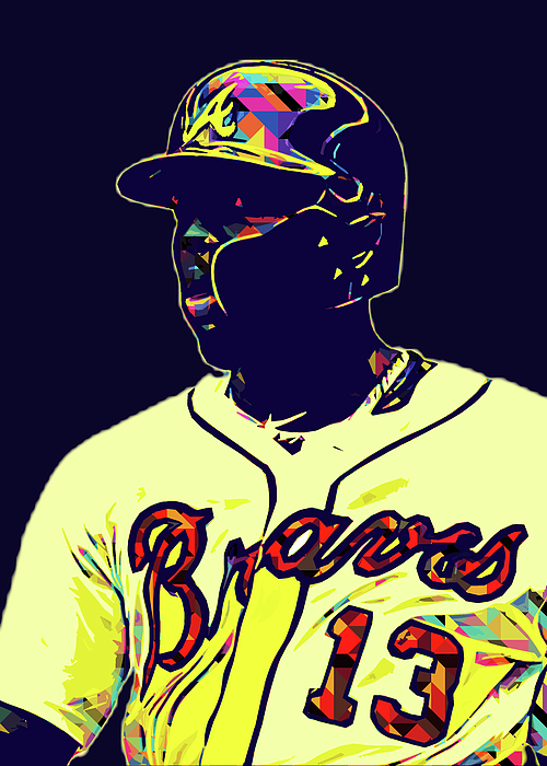 Player Ronaldacunajr Ronaldacunajr Ronald Acuna Jr Atlanta Braves  Atlantabraves Ronald Jose Acuna Bl Tapestry by Wrenn Huber - Fine Art  America