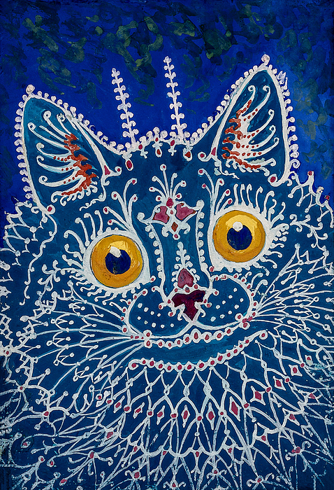 The Young Coquette by Louis Wain Sticker by Orca Art Gallery