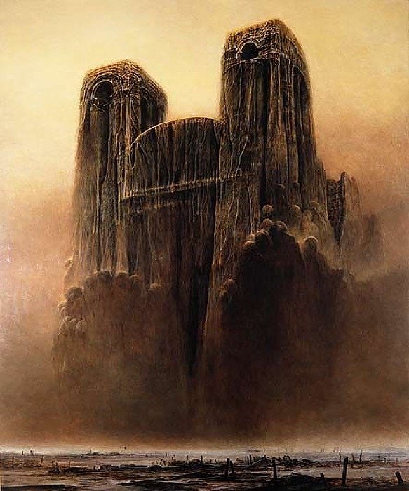 Zdzislaw Beksinski #6 Jigsaw Puzzle by Issam Lachtioui - Pixels