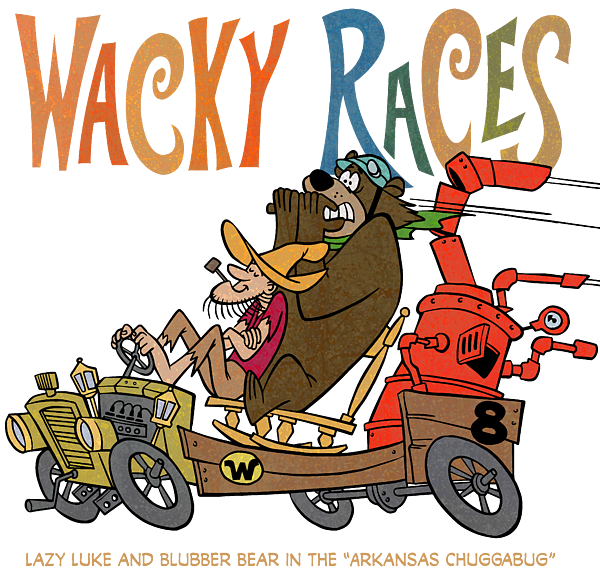 60s Wacky Races Cartoon Lazy Luke and Blubber Bear in the Arkansas  Chugga-bug Jigsaw Puzzle by Glen Evans - Pixels Puzzles