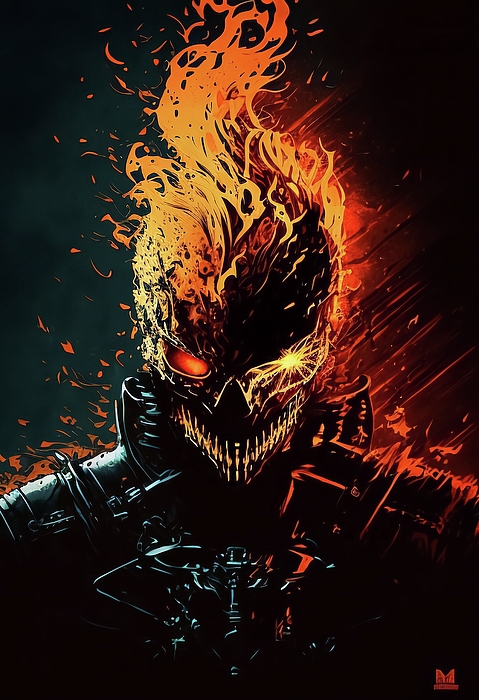 Ghost Rider #16 Digital Art by Creationistlife - Pixels