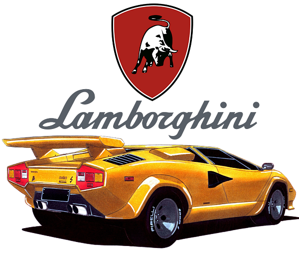 Lamborghini Countach LP5000 S Quattrovalvole Greeting Card By Vladislav