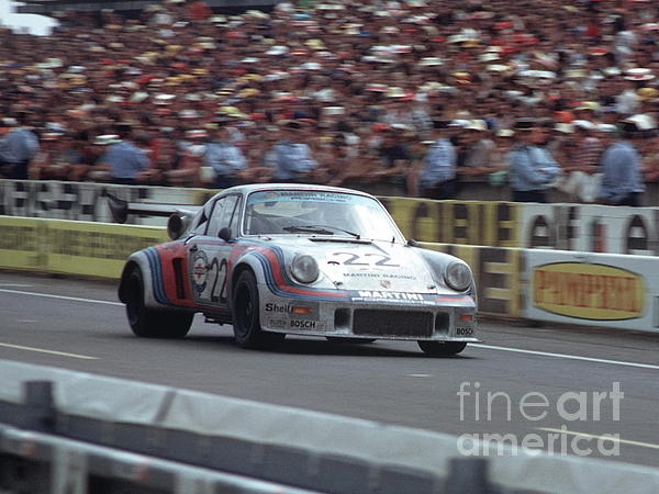 Martini Racing Porsche 911 Carrera RSR Turbo Le Mans 1970 #7 Greeting Card  by Vladyslav Shapovalenko