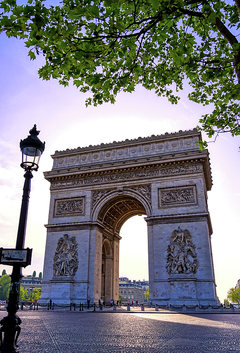 Arc de Triomphe in Paris, France Weekender Tote Bag by James Byard