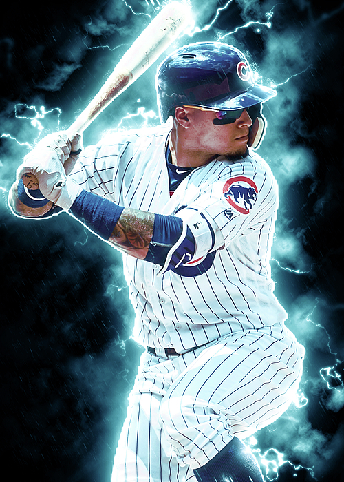 Baseball Javier Baez Javier Baez Javier Baezchicago Cubs Chicagocubs Poster  by Wrenn Huber - Fine Art America