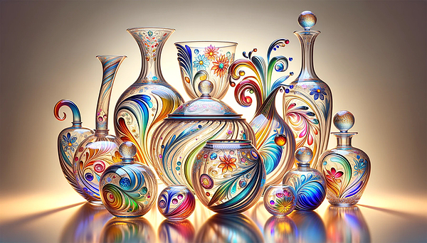 Alberto Capitani - A Digital Journey Through Color and Curvature of Glass