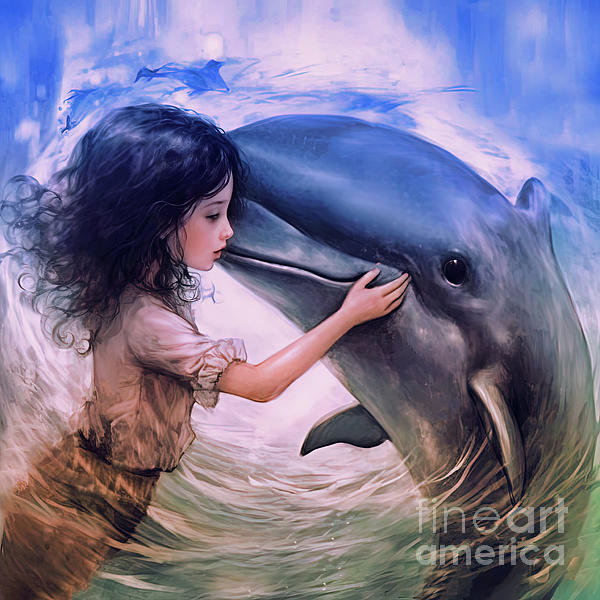 Elaine Manley - A Dolphin Hug