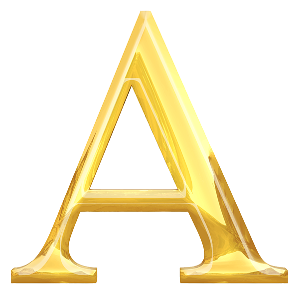 A, Golden letter. Alphabet, Letter, A to Z, Alpha, Adam, Aaron, 1st ...