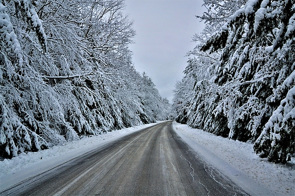 Warren LaBaire Photography - A long and Snowy Road