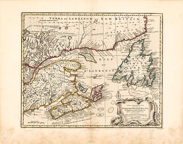 A new accurate map of the islands of Newfoundland, Cape Breton, St ...