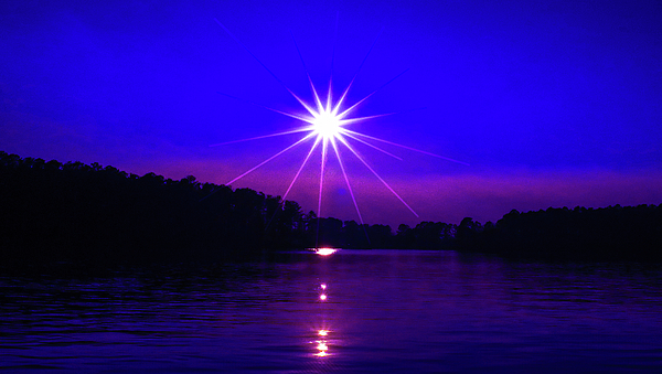 Ed Williams - A Purple Violet Lake Sunset