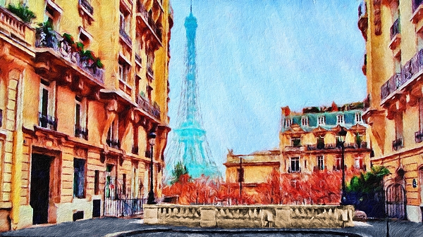 Joe Vella - Avenue de Camoens and the Eiffel Tower, Paris, France.