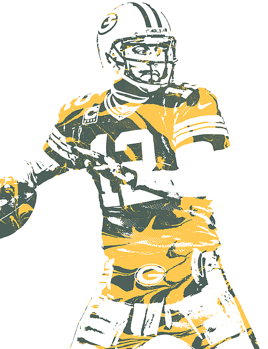 Green Bay Packers Vintage Art Poster by Joe Hamilton - Pixels