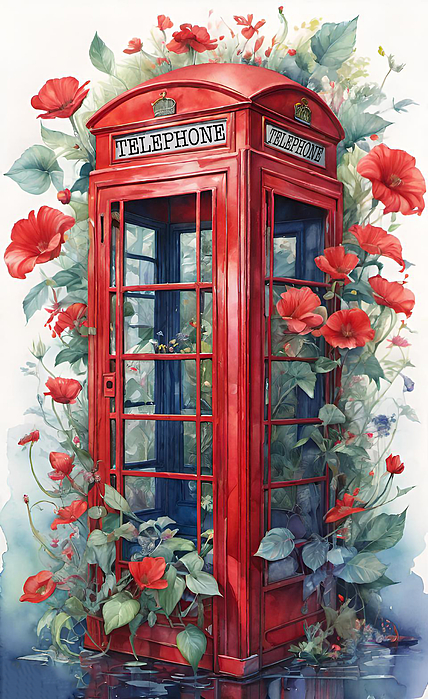 La Moon Art - Abandoned British Phone Booth