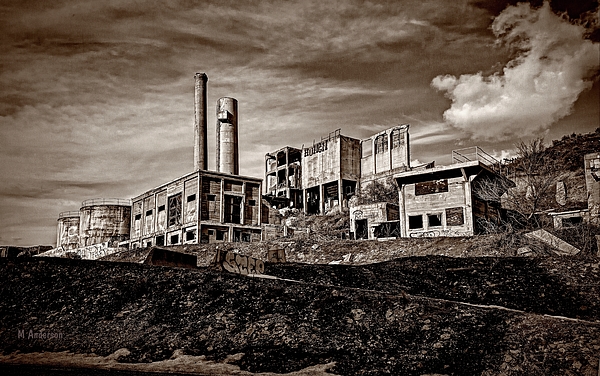 Michael R Anderson - Abandoned Cement Factory in Sepia