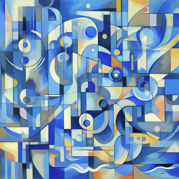 Dean Wittle - Abstract in Blue - DWP1750067