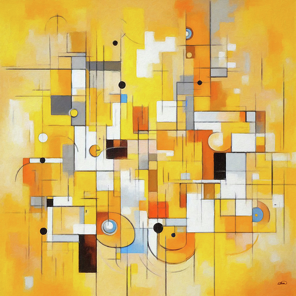 Dean Wittle - Abstract in Yellow - DWP1700218