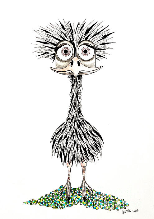 Graham Wallwork - Abstract Ostrich Chick 