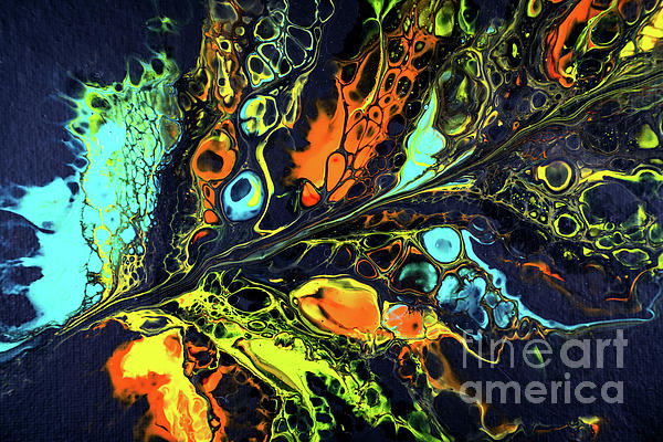 Acrylic pouring paint texture on canvas Photograph by Jon Anders Wiken -  Fine Art America