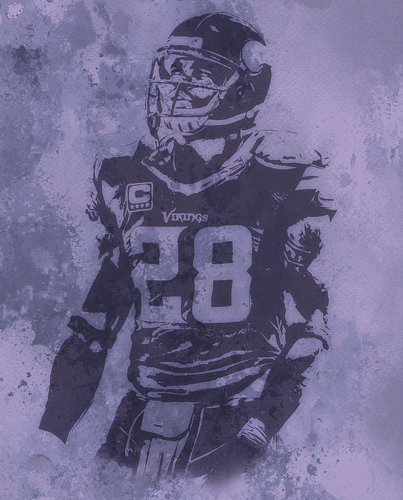 Minnesota Vikings Team Vintage Art Mixed Media by Joe Hamilton - Pixels