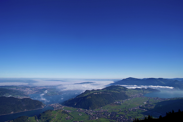 Joe Vella - Aerial view of Lake Lucerne from Stanserhorn, Switzerland.