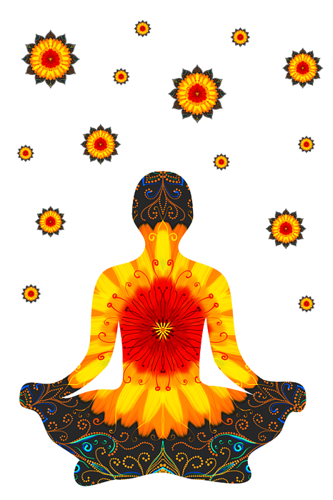 Aesthetic Mandala Yoga Pose in Spiritual Meditation Flower Jigsaw Puzzle by  inigiri Mandala - Pixels Puzzles