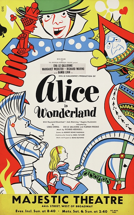 Artcraft Lithograph - Alice in Wonderland 1947