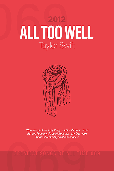 Taylor Swift All Too Well Lyric Sticker Beautiful And Refined Glossy  Evermore Stickers Taylor Swift