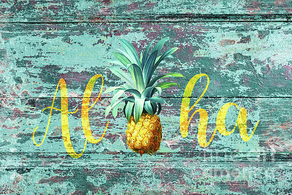 Delphimages Photo Creations - Aloha pineapple sign