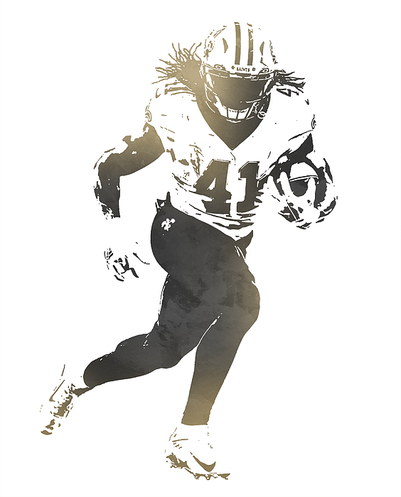 Alvin Kamara Jersey Poster Canvas Wall Art Football Man 