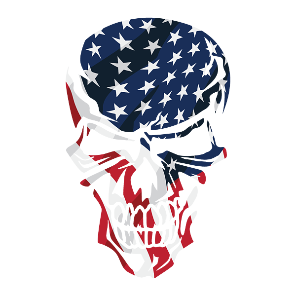 American Flag Skull Greeting Card For Sale By Jeff Hobrath