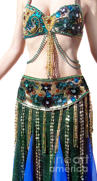 Peacock bra. Ameynra belly dance fashion Sticker by Sofia Goldberg