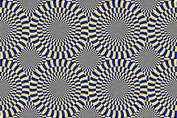 moving optical illusion circles