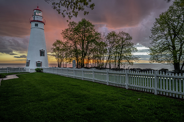 Michael Bowen - An image of the Marblehead Lighthouse during sunrise.