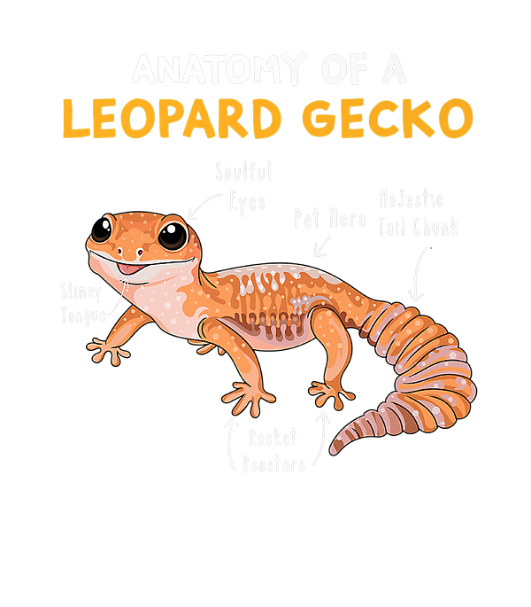 Anatomy Of A Leopard Gecko Funny Gecko Mom Reptile Dad Greeting Card ...