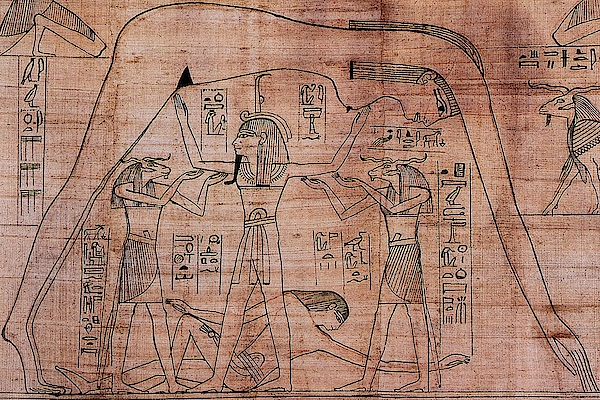 Egypt. Egyptian. Judgment scene from the Book of the Dead. Bath Towel by  Tom Hill - Fine Art America