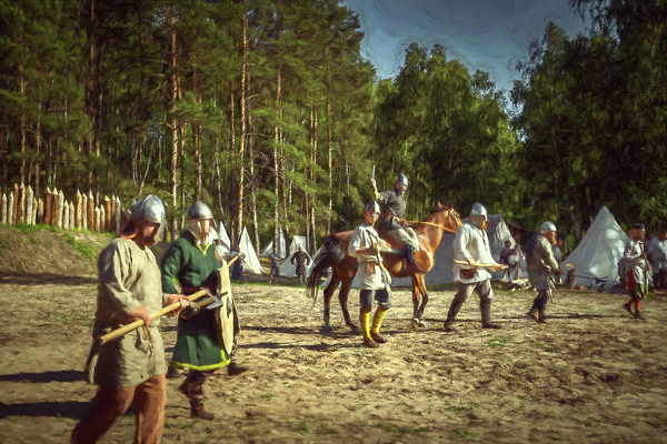 Ancient Slavic Battle of Cedynia 7 Greeting Card by Dawid Kalisinski